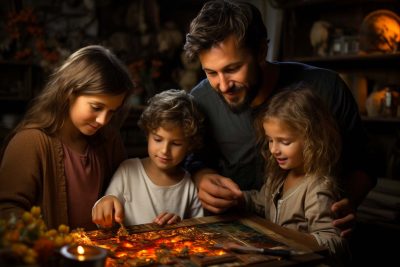 Consejos y sugerencias para introducir a los niños al mundo de los puzzles y fortalecer la unión familiar. POrtada
