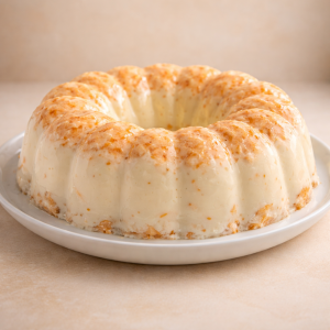 Gelatina Zanahoria con queso crema